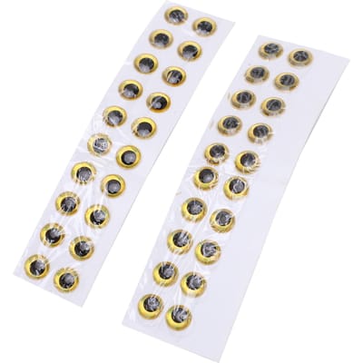 100 stuks 3D Visogen Ovaal Levensecht Kunstmatig Nep Viskunstaas Oogsticker Visaccessoires white