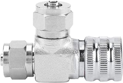 Noodventiel voor Luchtpomp Accessoires - CO2 Bubble Counter met Dubbele Hoofd Fijnregeling, 8x2 cm