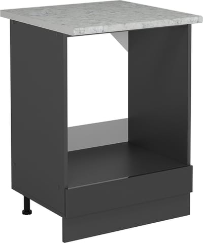 Vicco R-Line Ovenombouwkast – 60 cm WB Marmer Antraciet Hoogglans
