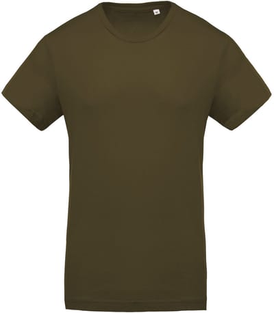 Kariban Heren Organische Bemanningsleden Hals T-Shirt (Mosgroen)
