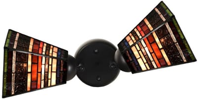Dubbele spot Zwart met Industrial Small - Art Deco Trade