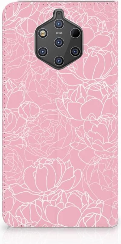 Nokia 9 PureView Smart Cover White Flowers