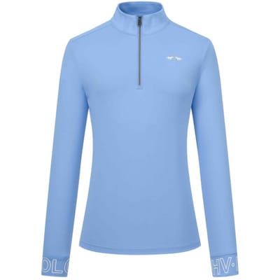 Technisch paardrijpoloshirt met lange mouwen voor dames HV Polo Tess