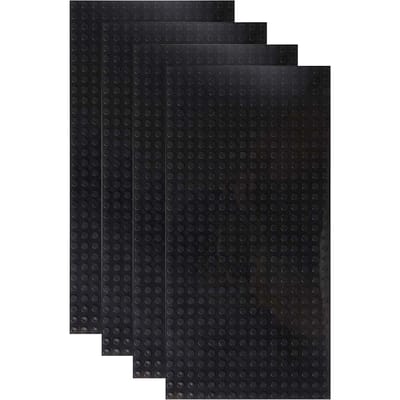 Plaque de Base Brique 16x32 4 pièces Fonctionne Avec featuring Mainstream s Play Jouet Créatif pour ENFANTS Pièces Jointes 4pcs16x32 noir