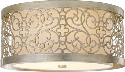 Bohemian Vloerlamp - Steady Lighting - Metaal - Bohemian - E27 - L: 58cm - Voor Binnen - Woonkamer - Eetkamer - Brons
