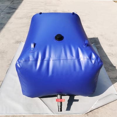 Opvouwbare Waterzak - Flexibele Opslag - Water Opslaan - Duurzaam Polyethyleen - Tot 5100 Liter - Blauw