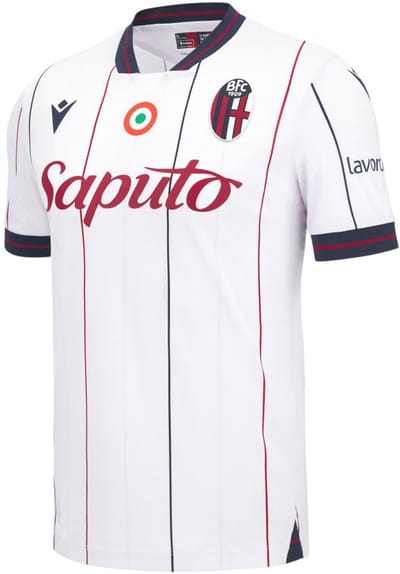 Macron Bologna Fc 25/26 Weg T-shirt Met Korte Mouwen Wit 2XL Man
