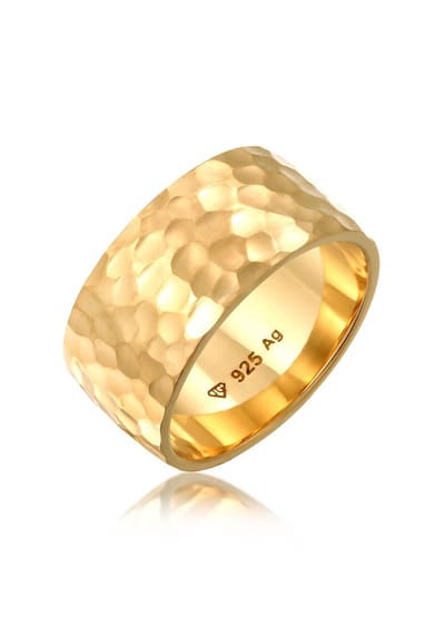 Elli - Ring - Dames Band Basis Gehamerd in 925 Sterling Zilver - Dames