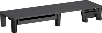 Worktrainer DeskBoard Plus – Monitor- en Laptopstandaard – Zwart