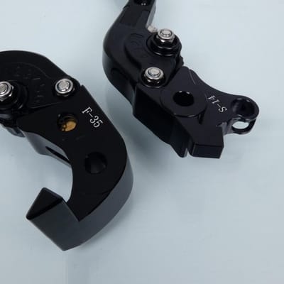 Levier frein droit Myra pour Moto Suzuki 1000 Gsx-R 2007 à 2008 alu CNC noir / paire Neuf
