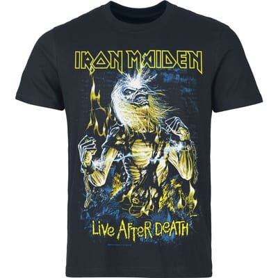 Iron Maiden T-shirt - Live After Death - S tot 5XL - voor Mannen - zwart