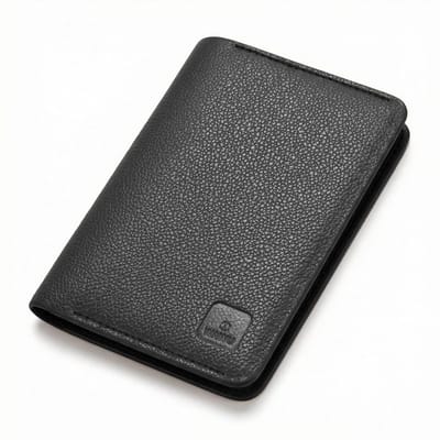 WiWU Paspoort Hoesje - Premium PU Leren Paspoorthouder met RFID Bescherming - Met ruimte voor Pasjes en Geld - Zwart