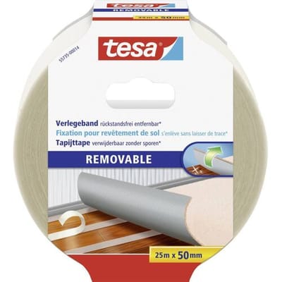 tesa REMOVABLE 55735-00014-11 Bevestigingstape Beige (l x b) 25 m x 50 mm 1 stuk(s)