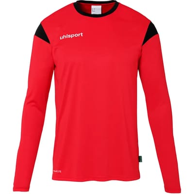 Uhlsport Squad 27 Voetbalshirt Lange Mouw Kinderen - Rood / Zwart | Maat: 116