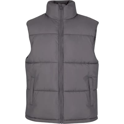 Urban Classics - Basic Puffer Mouwloos jacket - S - Grijs