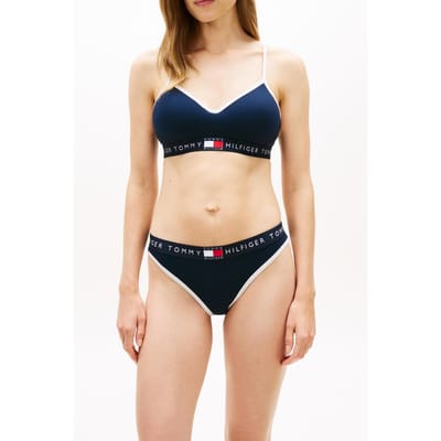 Tommy Hilfiger Rib Bikini Dark Night Navy Größe: S | Unterhosen Outlet | Damen | Schwarz