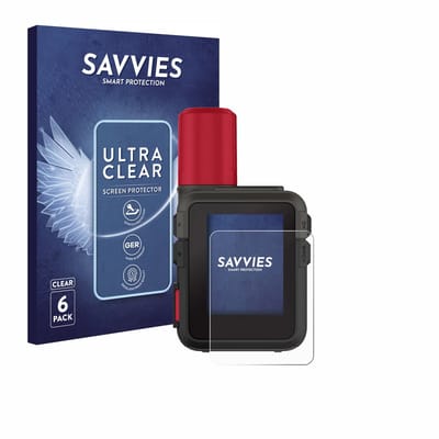 Savvies - Screenprotector voor Garmin inReach Mini 3 Plus - Folie Beschermfolie transparant 6 Stuks