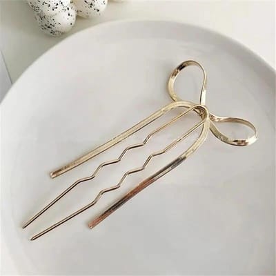Mode Metalen U-vormige Haarspeld Voor Vrouwen Zilver Goud Kleur Elegante Schelp Emaille Haarspeld Vrouwelijke Haar Sieraden Accessoires