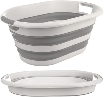 Orion - Opvouwbare Wasmand - 38L - Grijs - Compact