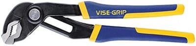 Waterpomptang met Groeven - 6" Blauw/Geel