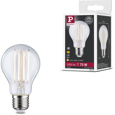 Filament 230 V LED-gloeilamp E27 1055lm 9W 2700K dimbaar Helder
