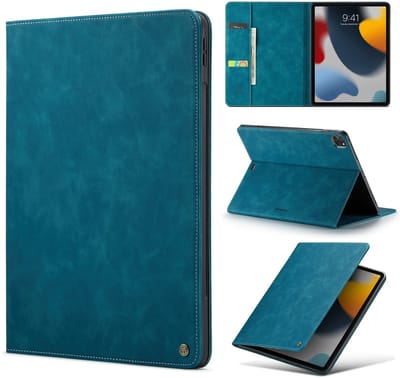 Casemania Hoes Geschikt voor Apple iPad Pro 11 inch 2025 (8e Generatie M5) - Emerald Green - Book Cover met Pasjeshouder en Standaardfunctie
