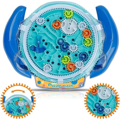 Geurpuzzels Voor Kinderen 3-5 Jongens 3D Doolhof Puzzel Zwaartekracht Bal Spel Kinderen Educatieve Doolhof Bal Puzzel Speelgoed Voor Kinderen Grappige Cadeaus blauw