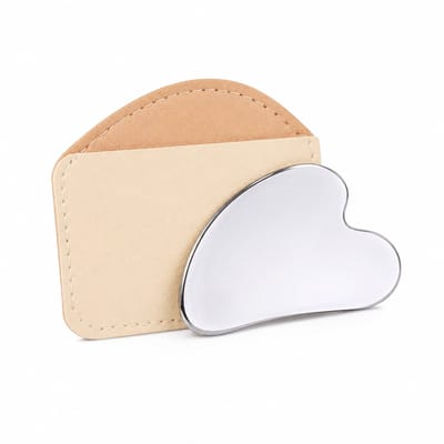 Gua Sha Schraper Mini Hartvorm RVS - Gezichtsmassage & Lymfedrainage - Gezicht & Ogen - Kasey