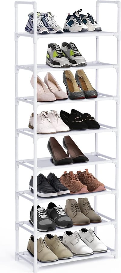 Goodivery ® Multifunctioneel Schoenenrek met 8 Lagen voor Tot 20 Paar Schoenen in Huis of Kantoor
