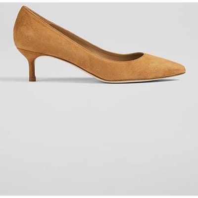LK Bennett Audrey Pointed Court Heel Tan Maat: 35 | Pumps Outlet | Dames | Bruin