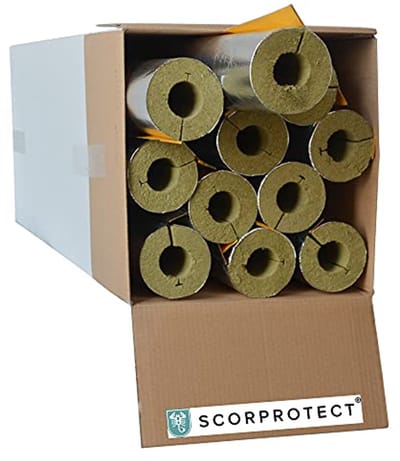 Aluminium Gelamineerde Buisschaal voor Steenwol Isolatie - 0,040 W/MK - 48 x 30 mm - 1 Meter