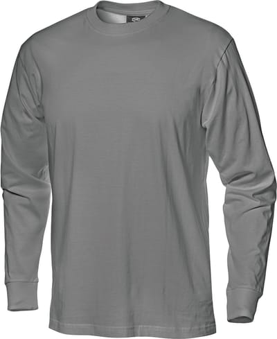 SIR SAFETY SIRFLEX LONG SLEEVED Lange mouw Werk T-shirt HEREN Grijs Beige - 100% Katoen - 160 g/m² - Elastische Boorden