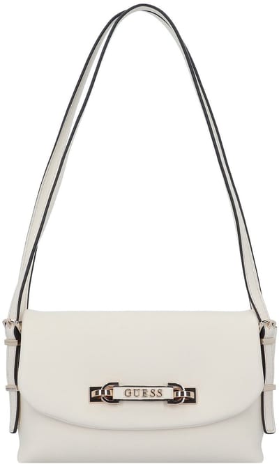 GUESS Schoudertas Lefia Flap Shoulder Bag Cream White Crème