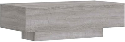 Trendy salontafel 100x49.5x31 cm met houtsnijdingen en sonoma eiken afwerking