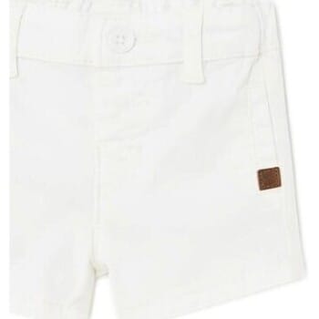 Broek Mayoral 201 Bermuda sarga Better Cotton recién nacido Blanco