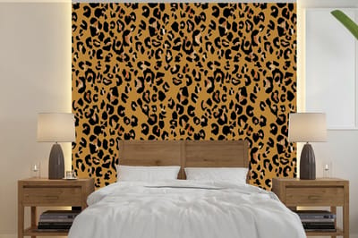 Behang - Fotobehang Panterprint - Luxe - Patronen - Breedte 240 cm x hoogte 240 cm