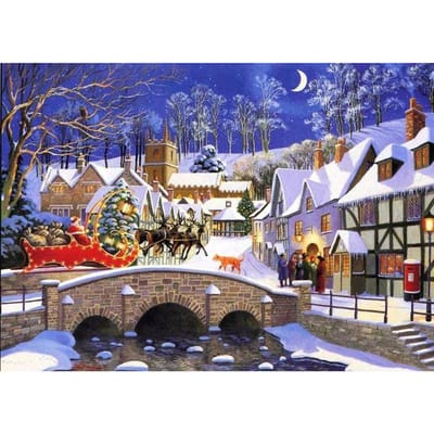 5D DIY Diamond Painting Kerstman geeft geschenken Borduurmozaïek Kruissteek Strass Decor 20X30CM gray