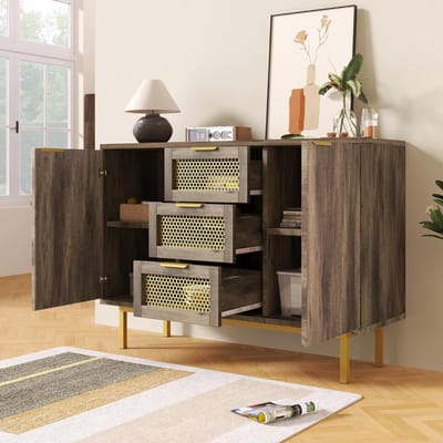 Commode met 6 Lades 120 - 120x40x85 cm - Wit - Medahomestore