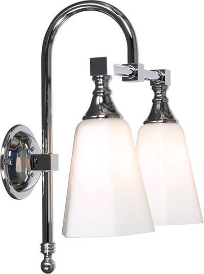 Badkamer Classic Boog Opal Wit Hexa 2Xg9Ip44 Chroom