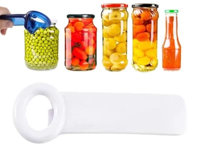 Actie4you® - Potopener - Dekselopener – Flesopener - Handig Voor Ouderen en Kinderen - Wit