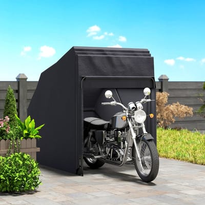 MODFU - Motoroverkapping - Intrekbaar En Geventileerd - Voor Buiten - Oxfordweefsel - Zwart - 345 X 135 X 191 Cm