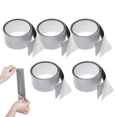 Reparatietape Muggennet - Hordeur Patches - Scherm Reparatie - Weerbestendig Ontwerp - 5 Stuks - Donkergrijs