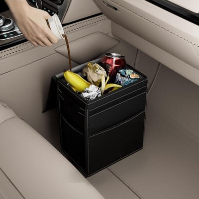 PromoHome Auto Prullenbak - 7.5 Litter Waterdichte Opbergtas met Meerdere Vakken "Maat M"