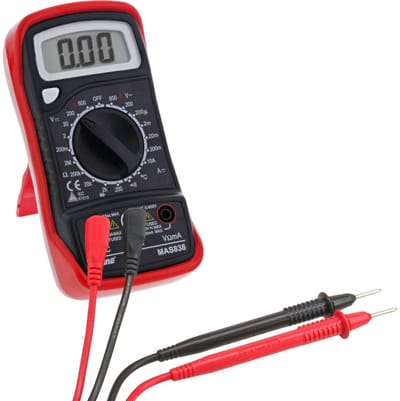 Inline Digitale Multimeter met temperatuur meting