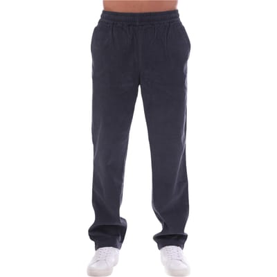 Lyle & Scott Herenbroek met rechte pijpen en effen kleur (Modderige marine)