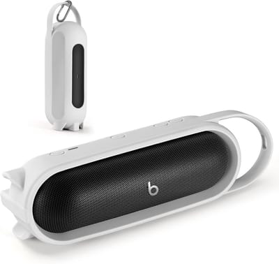 Siliconen Beschermhoes voor Bluetooth Speaker - Zachte Cover tegen Krassen en Schokken (Grijs)
