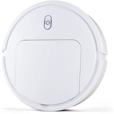 3 ?dans?1 Aspirateur Robotique Intelligent Automatique Robot Machine de Nettoyage Domestique pour Sols Poils d'Animaux Poussière blanc