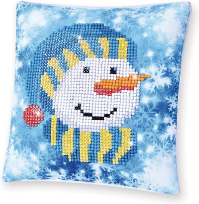 Snowman Cap Diamond Dotz 18x18 cm