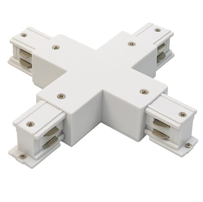 Spanningsrail Doorverbinder - Exotro - X Kruis Koppeling - 3 Fase - Wit