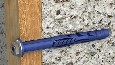 Frame Bevestiging Plug - Verzonken Plug - Kozijnen Monteren - Vlakke Afwerking - 10 x 240 mm - Blauw